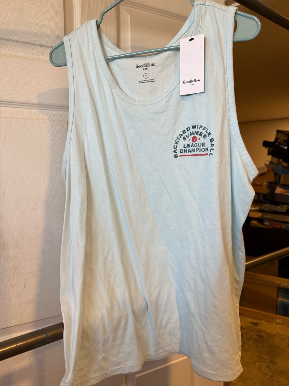 Goodfellow & Co Kids Light Blue Tank Top - Summer League Champion